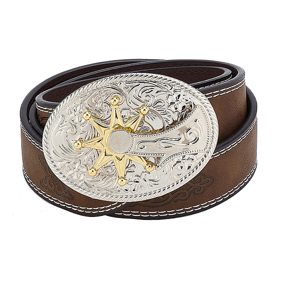 Ремни-цепочки из искусственной кожи, сплав овальный с застежками в виде звезды поясные ремни