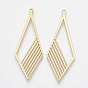Smooth Surface Alloy Pendants, Rhombus
