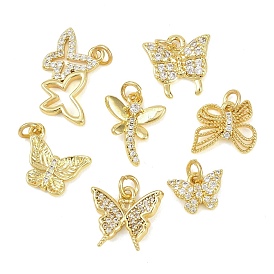 Латунные микропаве прозрачные кубические циркониевые подвески