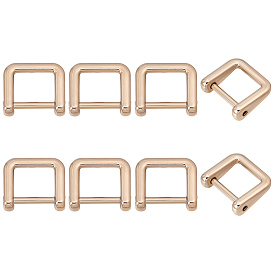 8 шт. застежки для подвески сумок из цинкового сплава, аксессуары для изготовления сумок, прямоугольные