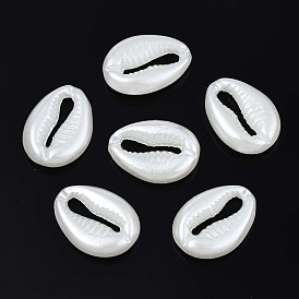 Acrylic Imitation Pearl Beads, Spiral Shell Shape
