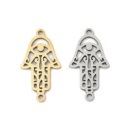 201 подвески-соединители из нержавеющей стали с лазерной резкой, полые звенья для рук хамса