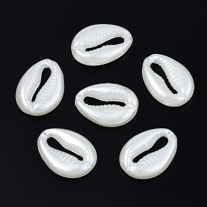 Acrylic Imitation Pearl Beads, Spiral Shell Shape