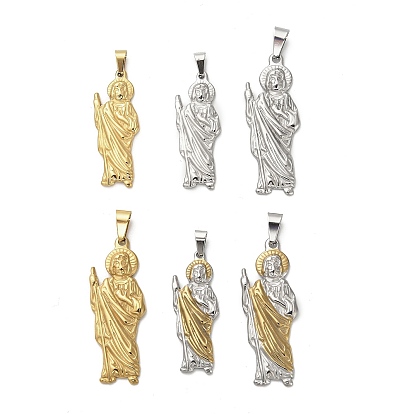 304 подвески из нержавеющей стали, Очарование святого Иуды, ионное покрытие (ip)