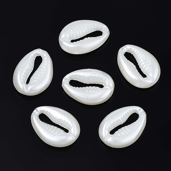 Acrylic Imitation Pearl Beads, Spiral Shell Shape