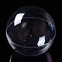 Transparent Plastic Bead Storage Containers, Fillable Plastic Bauble Christmas Ornament, Round