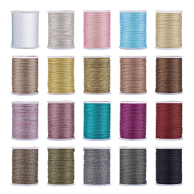 Olycraft Polyester Braided Cord, with Metallic Cord