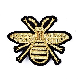 Tissu de broderie informatisé en forme d'abeille fer sur / coudre sur des patchs, accessoires de costumes, appliques