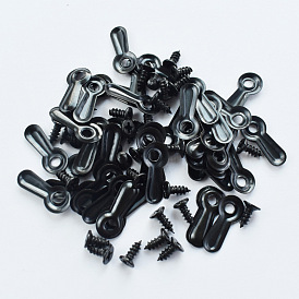 Iron Picture Frame Hardware Backing Retainer Clips, Photo Frame Turn Button Fasteners, with Screw
