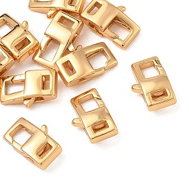Fermoirs mousquetons en laiton shegrace, rectangle, sans cadmium et sans plomb et sans nickel