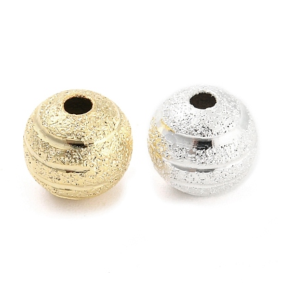 Brass Beads, Cadmium Free & Lead Free, Textured, Round