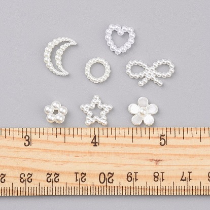 Acrylic Pearl Cabochons, Imitation Shell & Pearl, Flower, Ring, Star, Moon, Heart and Bowknot