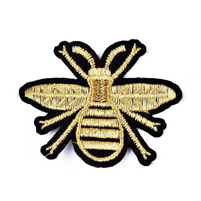Bee Shape Computerized Embroidery Cloth Iron on/Sew on Patches, Costume Accessories, Appliques