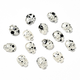 Spot Pattern Resin Cabochons, Nail Art Decoration Accessories, Skull