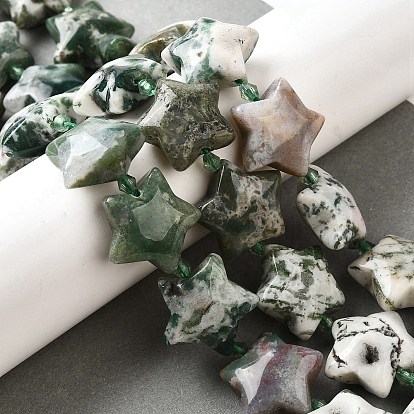 Натурального дерева агат бисер нитей, с бисером, звезда