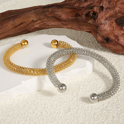 304 браслеты-манжеты из нержавеющей стали для женщин