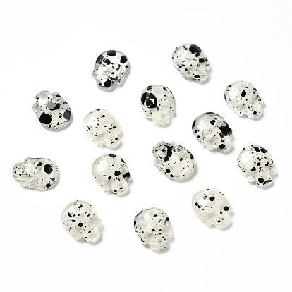 Spot Pattern Resin Cabochons, Nail Art Decoration Accessories, Skull