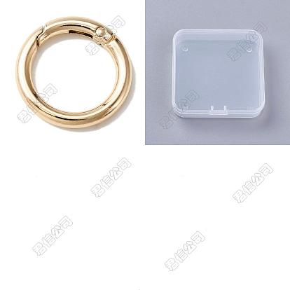30 Anillos de compuerta de resorte de aleación de zinc, Forma de anillo