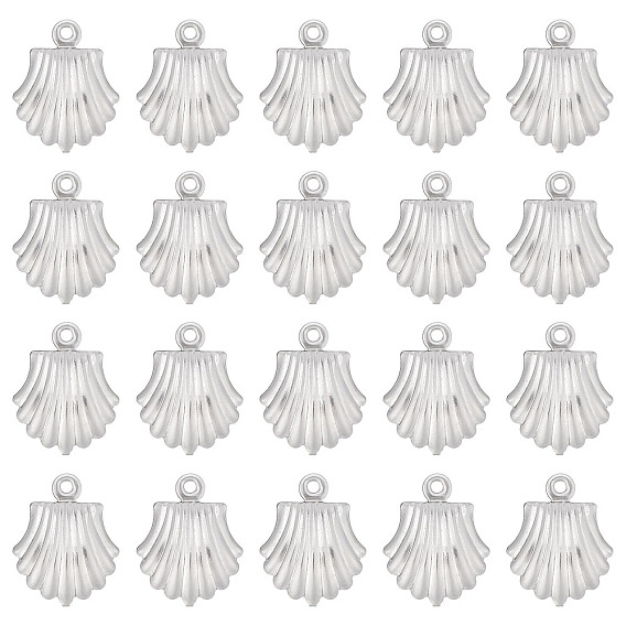 100шт 316 подвески из хирургической нержавеющей стали, формы раковины