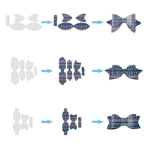 Striped Plaid Geometric Pattern Printed PVC Leather Fabric Sheets, for Making Earrings, Hair Bows, DIY Crafts