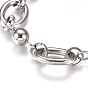 304 Stainless Steel Chain Bracelets, with Lobster Claw Clasps