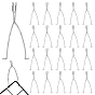 Multi-functional 201 Stainless Steel Hooks, Non-Tarnish