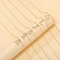 Ожерелья с подвесками в виде инициалов из сплава, золотые