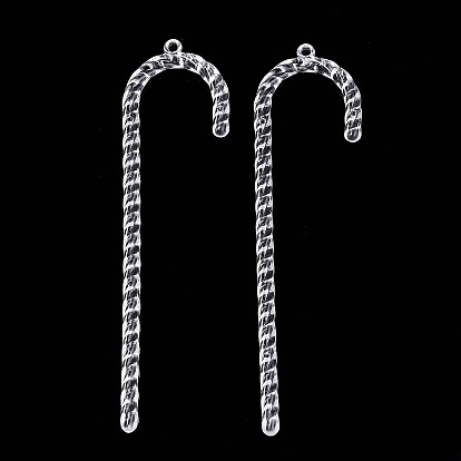 Прозрачные пластиковые большие подвески, трость