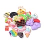 Opaque Resin Cabochons, Mixed Shapes
