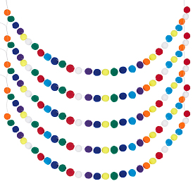 Шерстяной помпон, подвесная лента, для празднования дня рождения