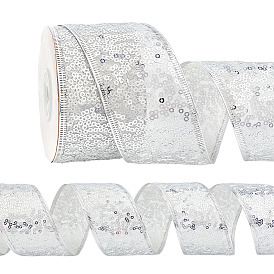 1рулонные полиэфирные ленты, с блестками, для аксессуаров для одежды