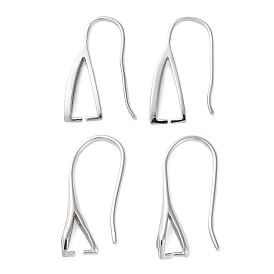 Rhomdium Plated 925 Sterling Silver Earring Hooks