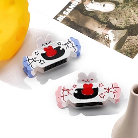 Заколки для волос с когтями из ацетата целлюлозы (смола), конфеты, аксессуары для волос для женщин и девочек