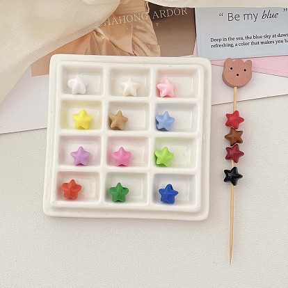 Opaque Acrylic Beads, Star