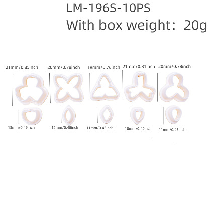 Пластиковые формы, резцы глины, инструменты для лепки из глины, для серьги решений