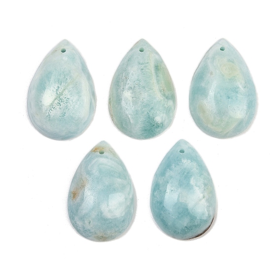 Подвески из натурального гемиморфита, слезинки