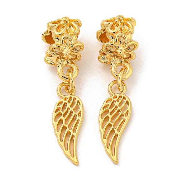 Европейские подвески из сплава в тибетском стиле, Подвески с большими отверстиями, перо