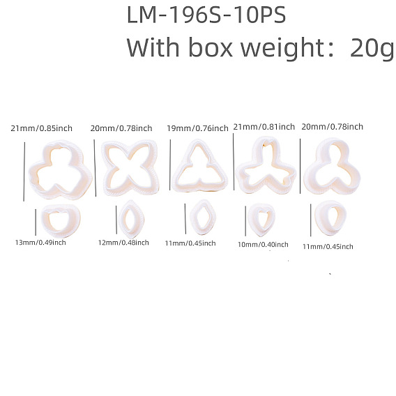 Пластиковые формы, резцы глины, инструменты для лепки из глины, для серьги решений