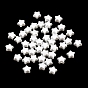ABS Plastic Imitation Pearl Beads, Star