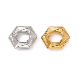 304 Stainless Steel Pendants, Hexagon Charm