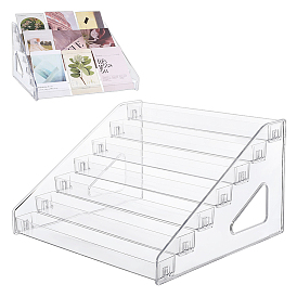 7-layer Rectangle Plastic Badge Organizer Display Risers