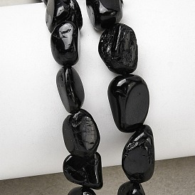 Натуральный черный турмалин бисер нитей, самородки, упавший камень