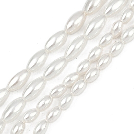 Гальванические оболочки жемчужные бусы пряди, рис, полированный