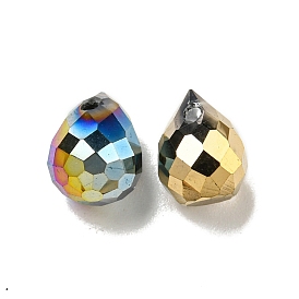 Electroplate Glass Beads, Faceted, Full Plated, Teardrop