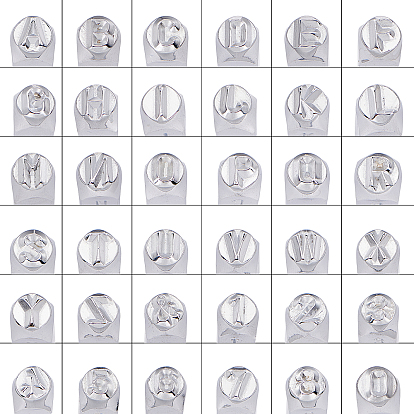 Железные штампы, инструменты для штамповки, для кожгалантереи, включая букву a ~ z, число 0~8 и амперсанд &