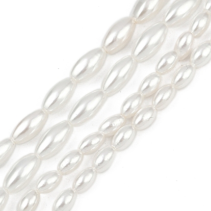 Гальванические оболочки жемчужные бусы пряди, рис, полированный