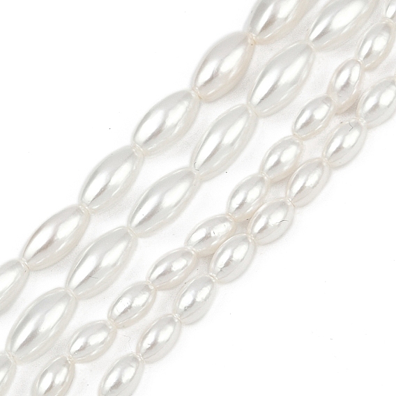 Гальванические оболочки жемчужные бусы пряди, рис, полированный