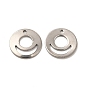 201 подвески из нержавеющей стали, плоский круглый шарм