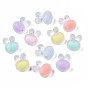 Transparent Acrylic Beads, Frosted, Bead in Bead, Rabbit