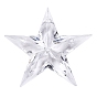 Прозрачные акриловые подвески, звезда, граненые